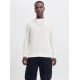 JACK&JONES 12283452 SEA SALT Μπλούζα λαιμόκοψη πλεκτό 