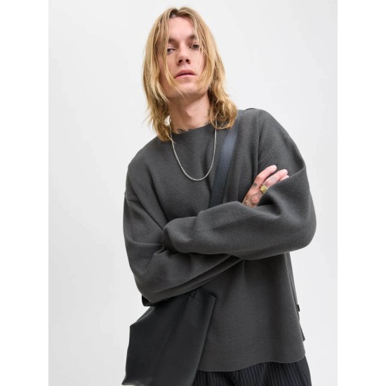 JACK&JONES 12259649 VOLCANIC ASH Ανδρικό Πλεκτό