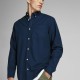 JACK&JONES 12182486 NAVY BLAZER ΠΟΥΚΑΜΙΣΟ ΒΑΜΒΑΚΕΡΟ