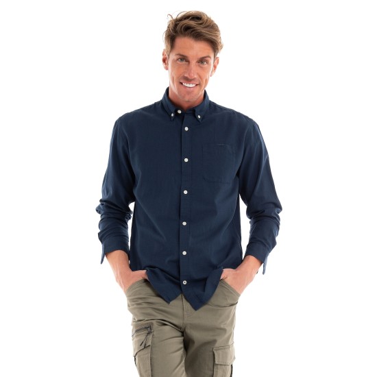 JACK&JONES 12182486 NAVY BLAZER ΠΟΥΚΑΜΙΣΟ ΒΑΜΒΑΚΕΡΟ