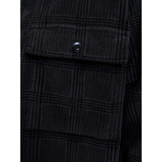 JACK&JONES 12282350 VOLCANIC ASH Overshirt Μακρυμάνικo Κοτλέ 