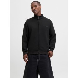 JACK&JONES 12282703 BLACK Ανδρική ζακέτα SCUBA ZIP 