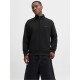 JACK&JONES 12282703 BLACK Ανδρική ζακέτα SCUBA ZIP 
