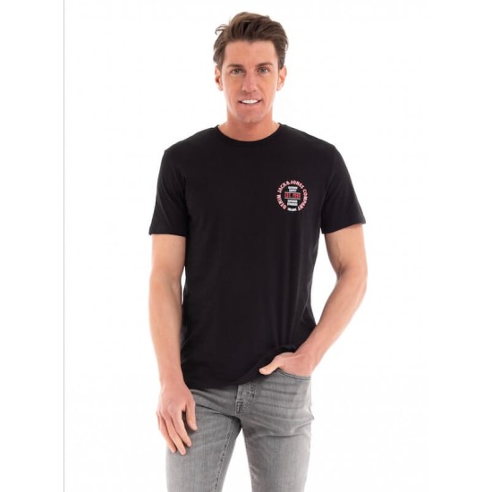 JACK&JONES 12222339 BLACK T-shirt 
