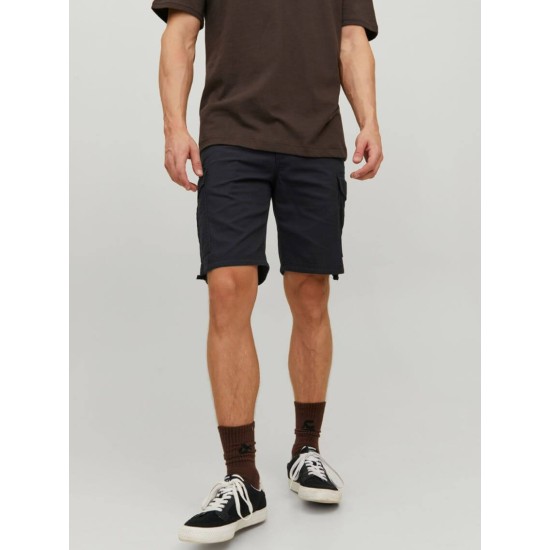 JACK&JONES 12229650 BLACK cargo βερμούδα