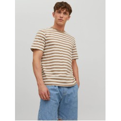JACK&JONES 12229383 CROCKERY T-shirt  με ρίγα