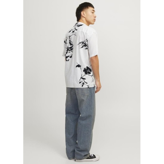 Ανδρικό Πουκάμισο Jack & Jones 12252948 BRIGHT WHITE Άσπρο
