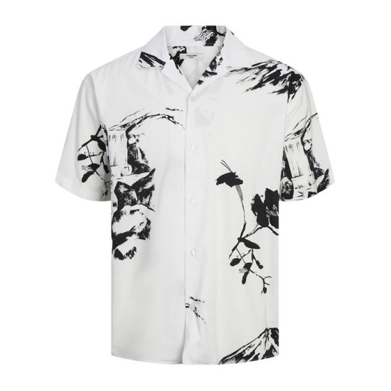 Ανδρικό Πουκάμισο Jack & Jones 12252948 BRIGHT WHITE Άσπρο