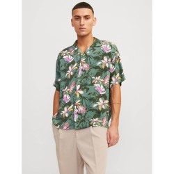 Ανδρικό κοντομάνικο πουκάμισο JACK&JONES 12250537 LAUREL WREATH