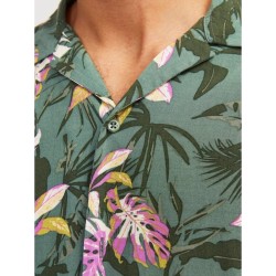 Ανδρικό κοντομάνικο πουκάμισο JACK&JONES 12250537 LAUREL WREATH