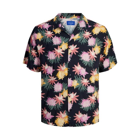 Ανδρικό κοντομάνικο πουκάμισο JACK&JONES 12250537 Dark Navy