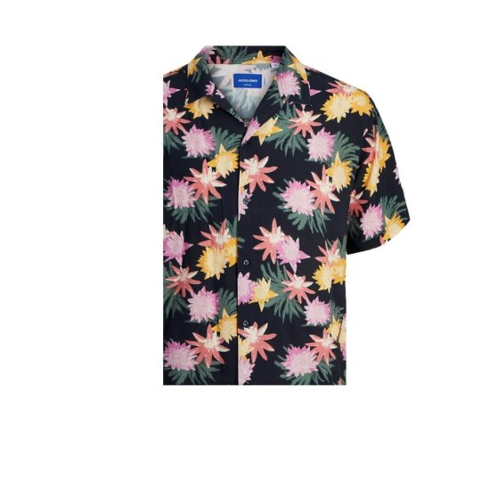 Ανδρικό κοντομάνικο πουκάμισο JACK&JONES 12250537 Dark Navy