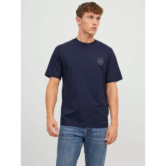 Ανδρικό T-shirt με Λογότυπο JACK&JONES 12241894 NAVY