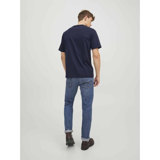 Ανδρικό T-shirt με Λογότυπο JACK&JONES 12241894 NAVY
