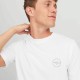 Ανδρικό T-shirt με Λογότυπο JACK&JONES 12241894 WHITE