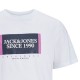 Ανδρικό T-shirt με Λογότυπο JACK&JONES 12252681 WHITE