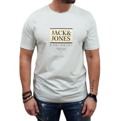 Ανδρικό T-shirt με Λογότυπο JACK&JONES 12252681 SKYLIGHT