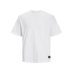 Ανδρικό oversized κοντομάνικο με πίσω τύπωμα JACK&JONES 12253999 WHITE