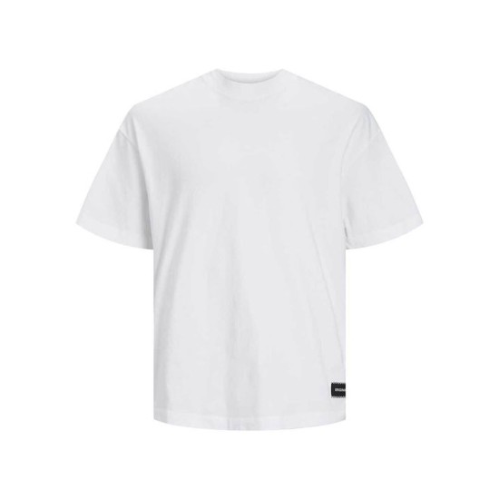 Ανδρικό oversized κοντομάνικο με πίσω τύπωμα JACK&JONES 12253999 WHITE