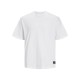 Ανδρικό oversized κοντομάνικο με πίσω τύπωμα JACK&JONES 12253999 WHITE