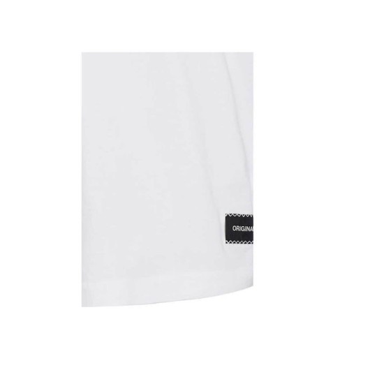 Ανδρικό oversized κοντομάνικο με πίσω τύπωμα JACK&JONES 12253999 WHITE