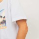 Ανδρικό T-shirt με τύπωμα JACK&JONES 12253679 WHITE