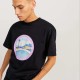 Ανδρικό T-shirt με τύπωμα JACK&JONES 12253679 BLACK 