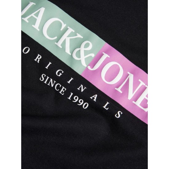 Ανδρικό T-shirt με Λογότυπο JACK&JONES 12252681 BLACK 