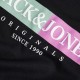 Ανδρικό T-shirt με Λογότυπο JACK&JONES 12252681 BLACK 