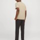 Ανδρικό Λινό T-shirt JACK&JONES 12252797 BEIGE