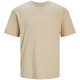 Ανδρικό Λινό T-shirt JACK&JONES 12252797 BEIGE