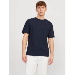Ανδρικό Λινό T-shirt JACK&JONES 12252797 NAVY
