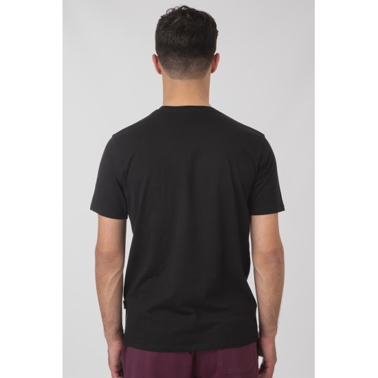 REBASE 251RTS-9017 BLACK T-shirt με λογότυπο