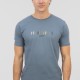 REBASE 251RTS-9017 DUST BLUE T-shirt με λογότυπο