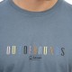 REBASE 251RTS-9017 DUST BLUE T-shirt με λογότυπο