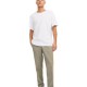 Jack & Jones 12229699 KHAKI Ανδρικό Λινό Παντελόνι σε Tapered Γραμμή 