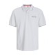 JACK&JONES 12275373 White Μπλούζα Polo Κοντομάνικη 