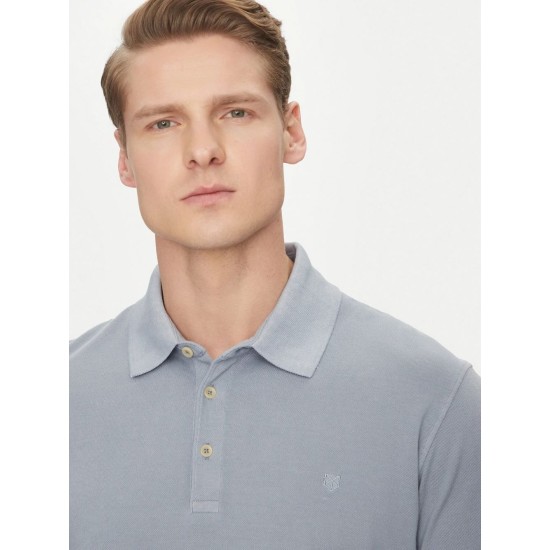 JACK&JONES 12257315 FLINT STONE Polo Μπλούζα Κοντομάνικη 