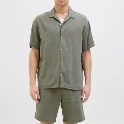 JACK&JONES 12274798 MULLED BASIL Κοντομάνικο Πουκάμισο 