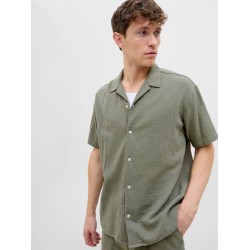 JACK&JONES 12274798 MULLED BASIL Κοντομάνικο Πουκάμισο 