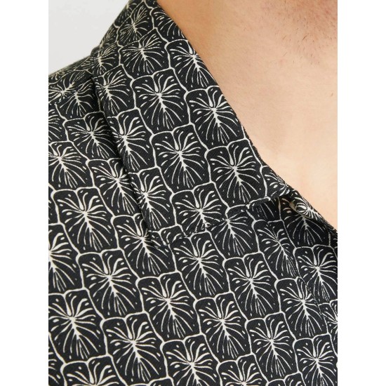 JACK&JONES 12271103 BLACK Wide Fit Shirt