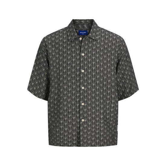 JACK&JONES 12271103 BLACK Wide Fit Shirt