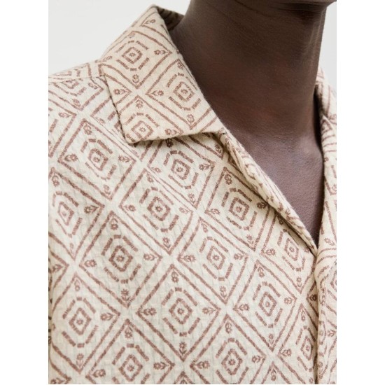 Jack & Jones 12273289 OATMEAL Πουκάμισο oversized 