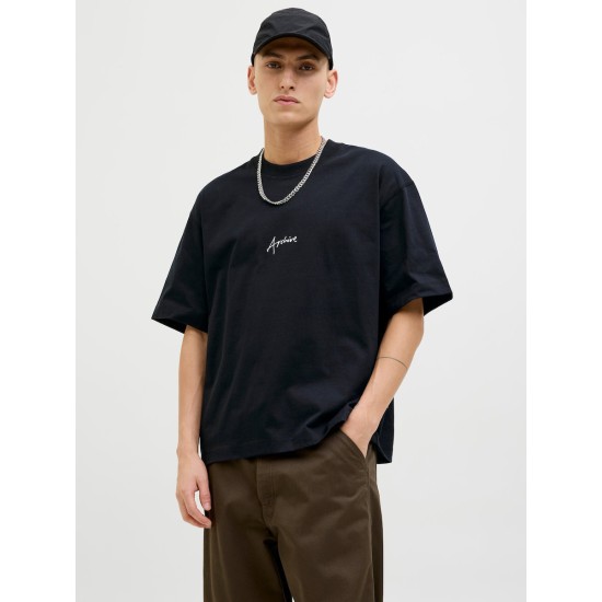JACK&JONES T-SHIRT OVERSIZED 12273310 BLACK