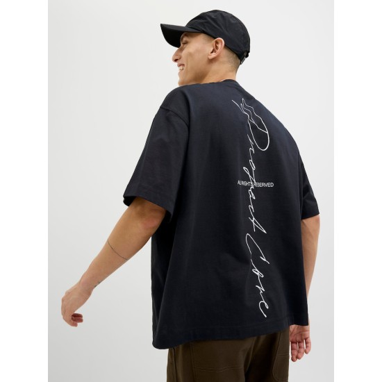 JACK&JONES T-SHIRT OVERSIZED 12273310 BLACK