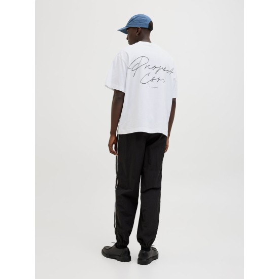JACK&JONES T-SHIRT OVERSIZED 12273310 WHITE 