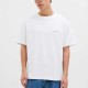 JACK&JONES 12273388 WHITE Oversized T-shirt με πίσω τύπωμα
