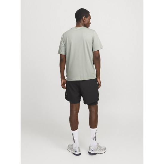 JACK&JONES T-SHIRT 12273120 AQUA GREY