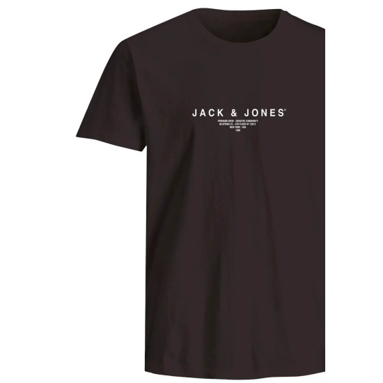 Jack & Jones 12276646 BLACK T-shirt με λογότυπο 