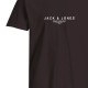 Jack & Jones 12276646 BLACK T-shirt με λογότυπο 